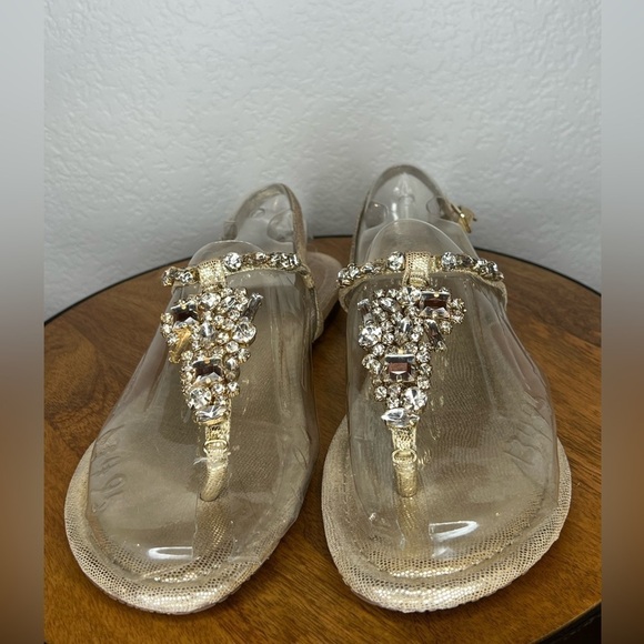 Arturo Chiang Shoes - 398. Arturo Chang Gold Bedazzled Sandals Size 9